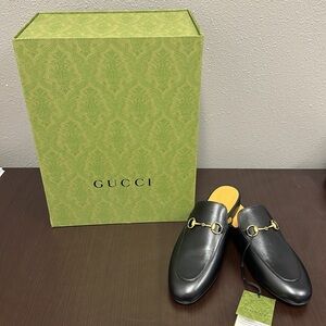 Gucci Princetown Leather Mules